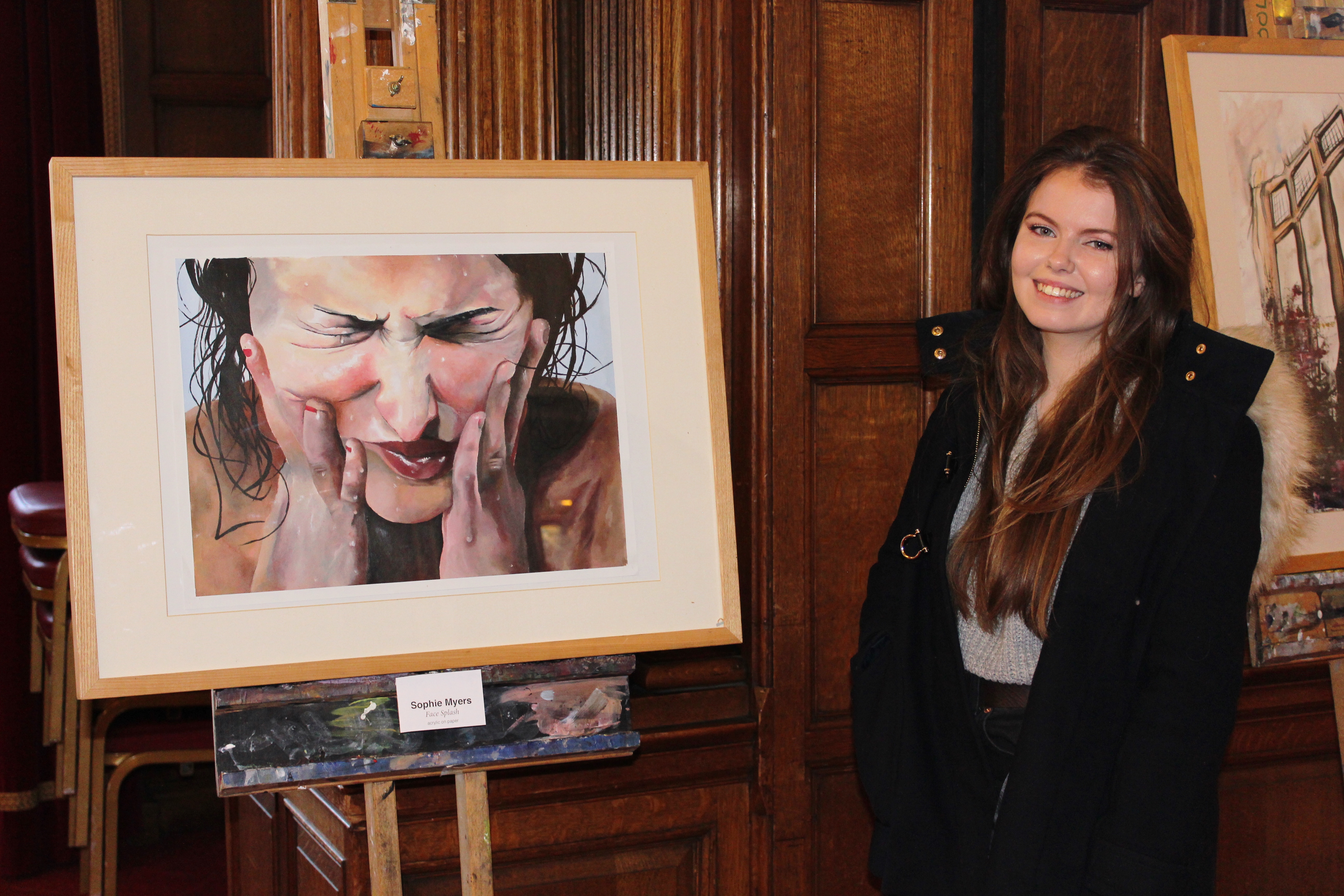 Sophie with her painting